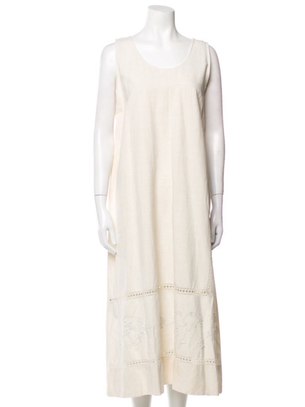 Eskandar Linen Embroidered Midi Maxi Dress Limited Edition - Picture 9 of 9